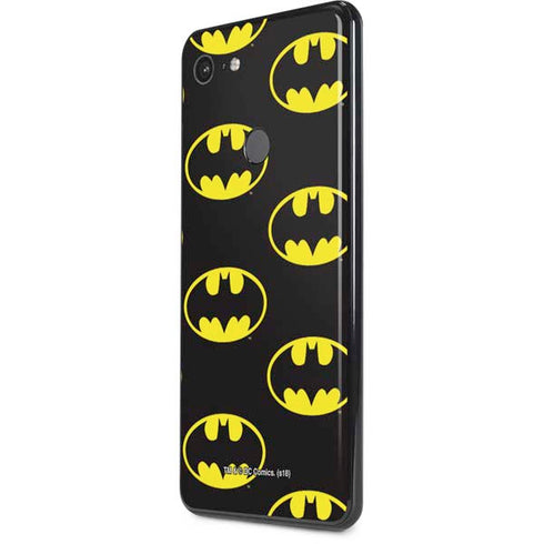 DC Comics Batman Logo Pattern Google Pixel 3 XL Skin